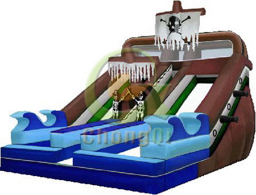 pirate giant adult inflatable slide